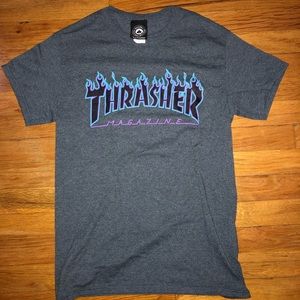 Thrasher T-Shirt ( Blue and Purple)